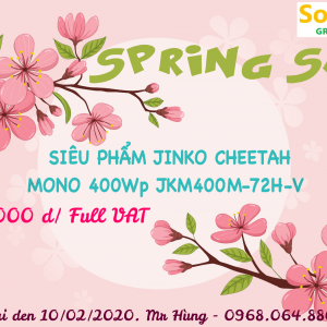 Solar Top tưng bừng khuyến mãi Chào xuân Canh tý 2020