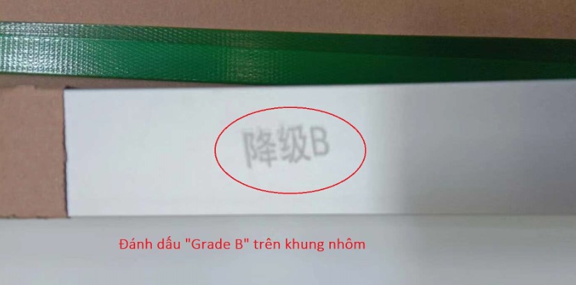 grade b trên khung pin